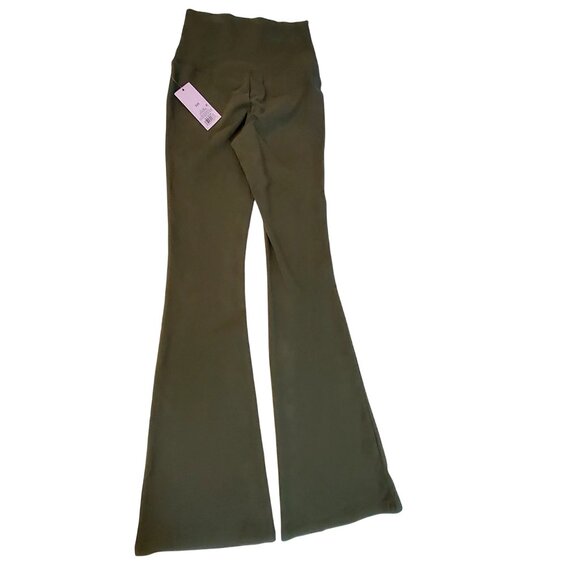 Wild Fable Olive Green Flare cut for added style Pants XXS Cotton Spandex Blend - Picture 2 of 8